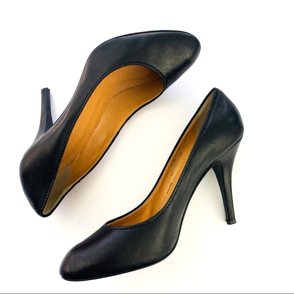 j crew black pumps